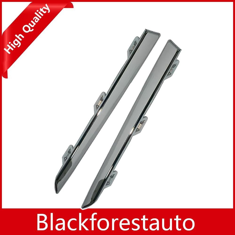 2Pcs Rear Bumper Trim Molding Strip Chrome Plastic for CR-V 2017 2018 2019 2020