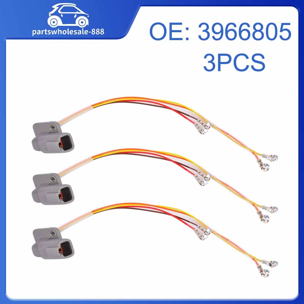3-pack 3966805 fuel injector wiring harness for /03-05 5.9L 3957309