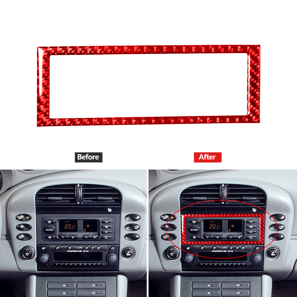 Carbon Fiber Central Vent Outlet Cover Trim For X5 E70 X6 E71 2011-2013 v