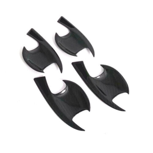 4Carbon Fiber Outer Door Handle Bowl Molding Cover Trim for Kia Forte 2019-2021