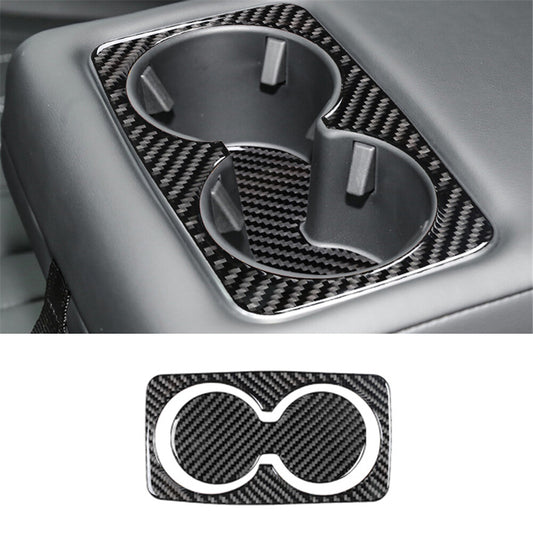 Red Carbon Fiber Center Vent Adjusts Frame Cover Trim for KIA Cadenza 2014-2016 v