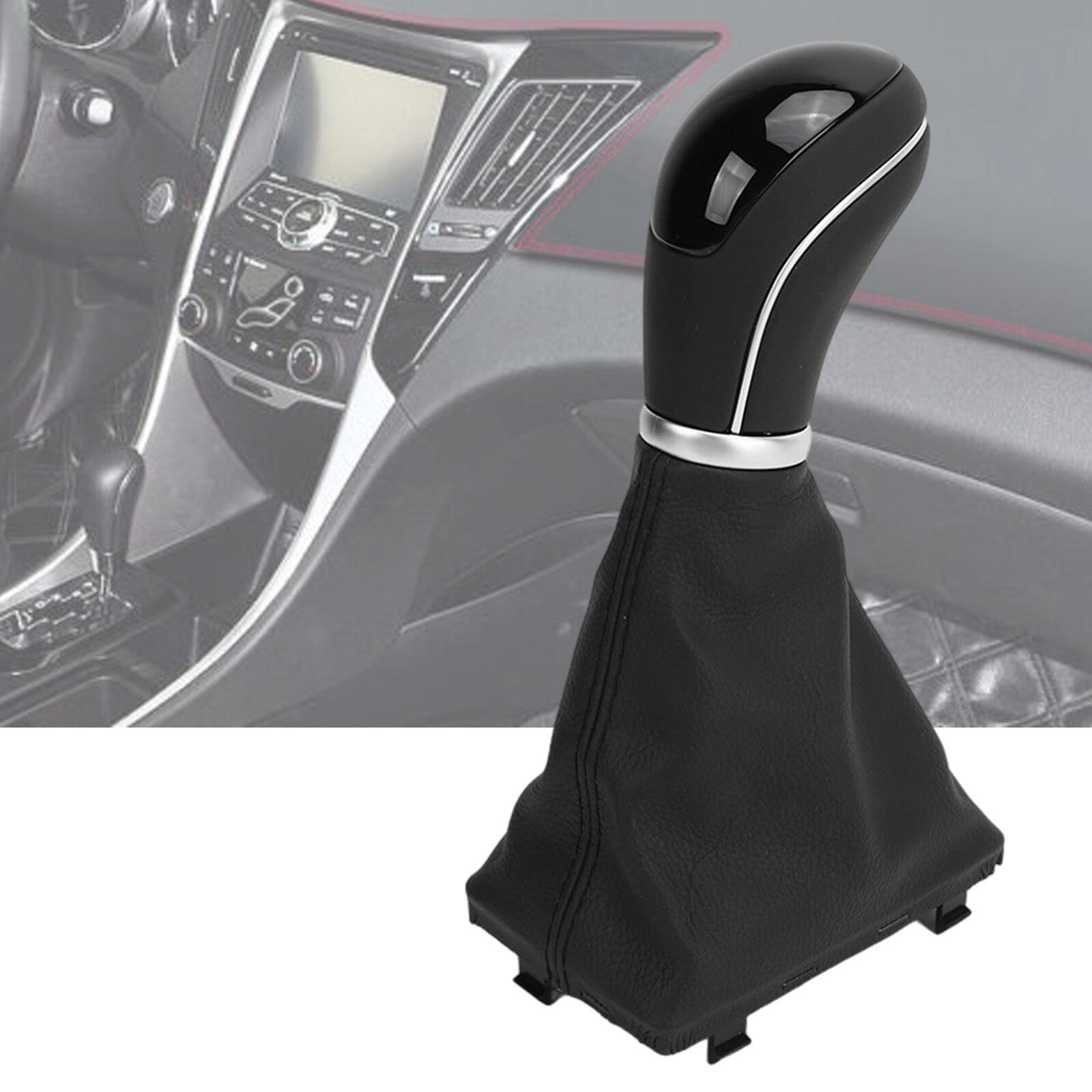 Leather Automatic Gear Shift Knob for Hyundai Sonata 2010-2014 46720-3Q100 AT