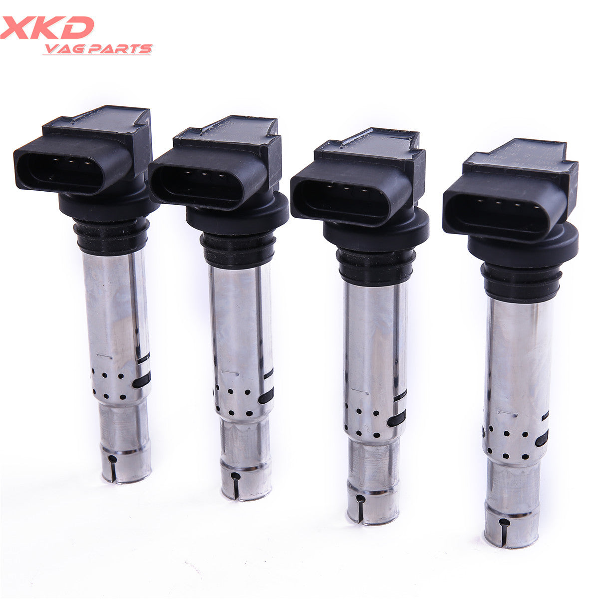 4-piece spark plug and ignition coil kit suitable for Volkswagen Beetle, for Golf , for Jetta , for Passat 1.6FSI, 1.4TSI