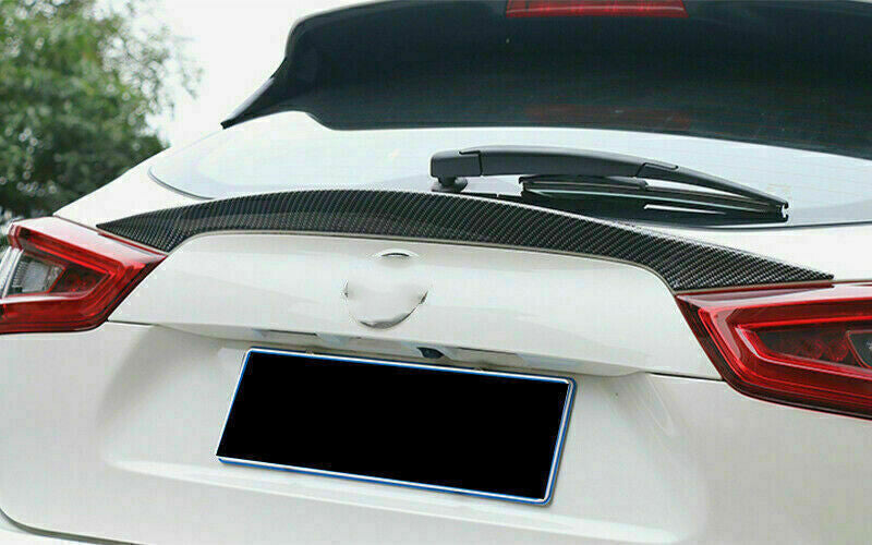 for Nissan Rogue Sport 2017-2022 Carbon ABS Rear Trunk Spoiler Wing Strip Trim