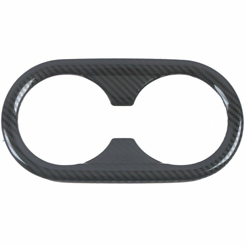 for Kia K5 2021-2023carbon fiber Car Inner Rear Water Cup Panel frame Cover Trim