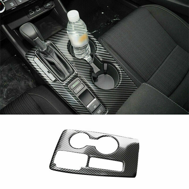 for Honda for Civic 11th 2022-2023 Carbon Fiber Middle Console Gear Shift Panel Trim