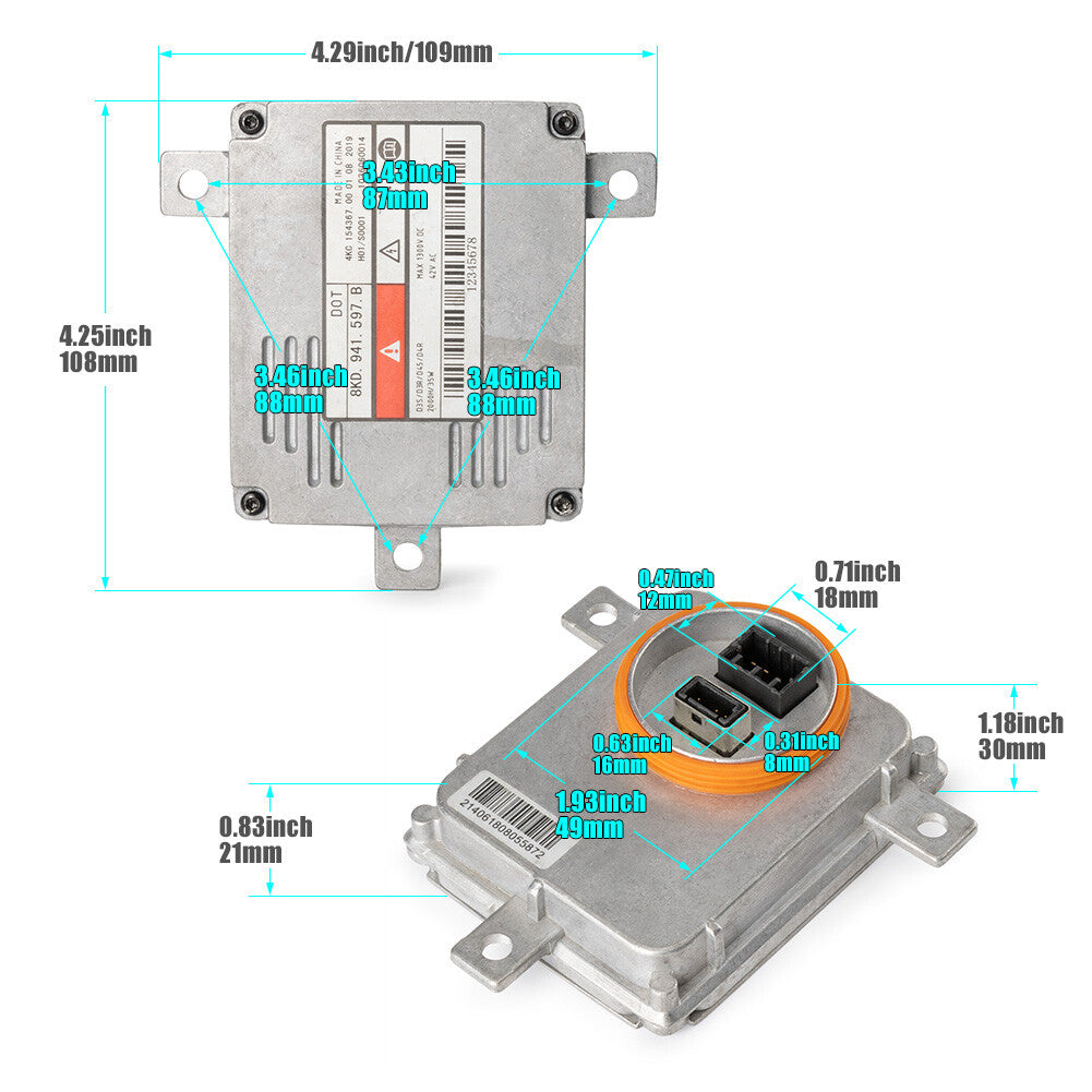 Xenon HID Light Headlight Ballast Control Unit Module fit for Audi Q3 Q5 8K0941597B