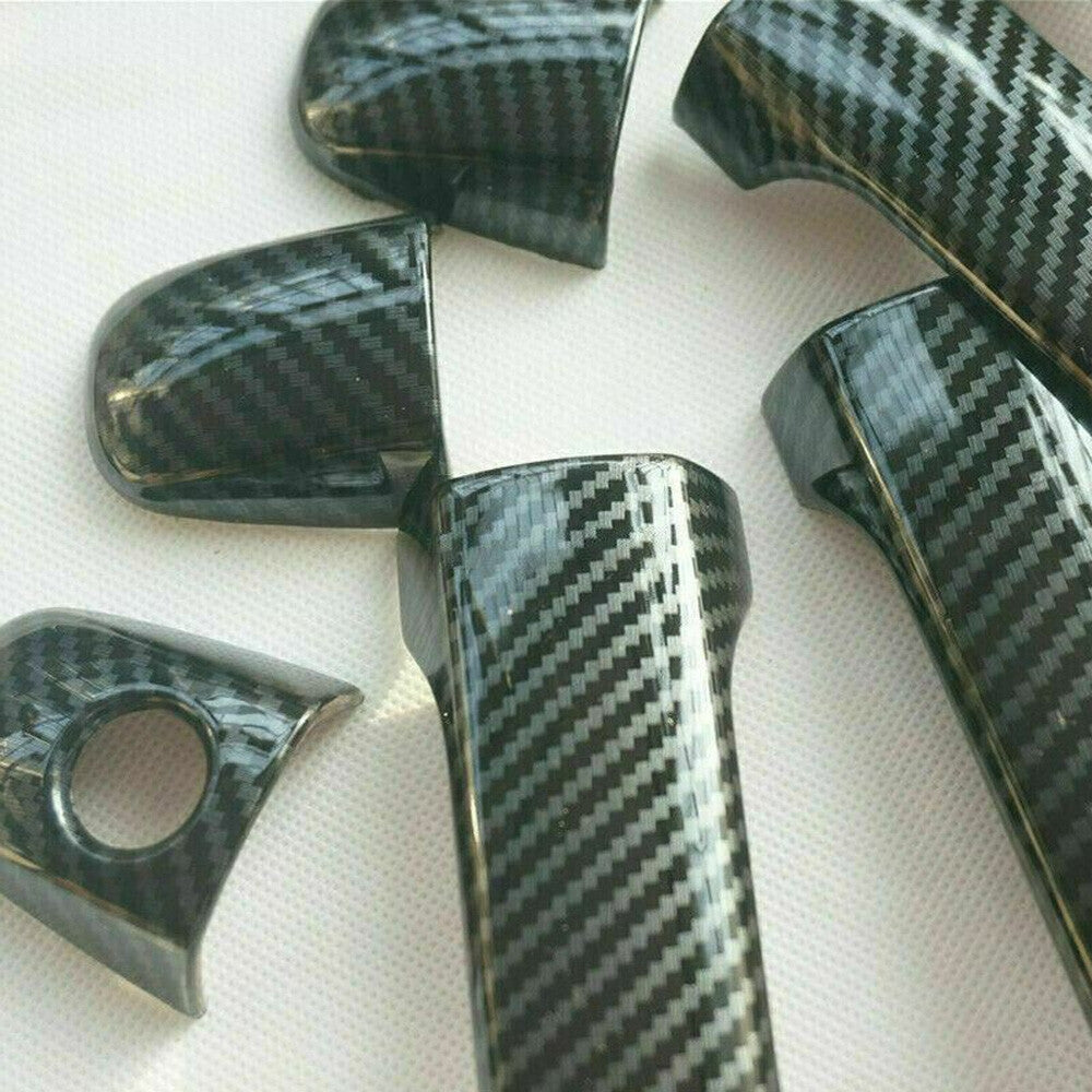 For 09-18 Venza 10-18 wish 11-20 for Sienna Carbon Fiber Door Handle Covers Keyless