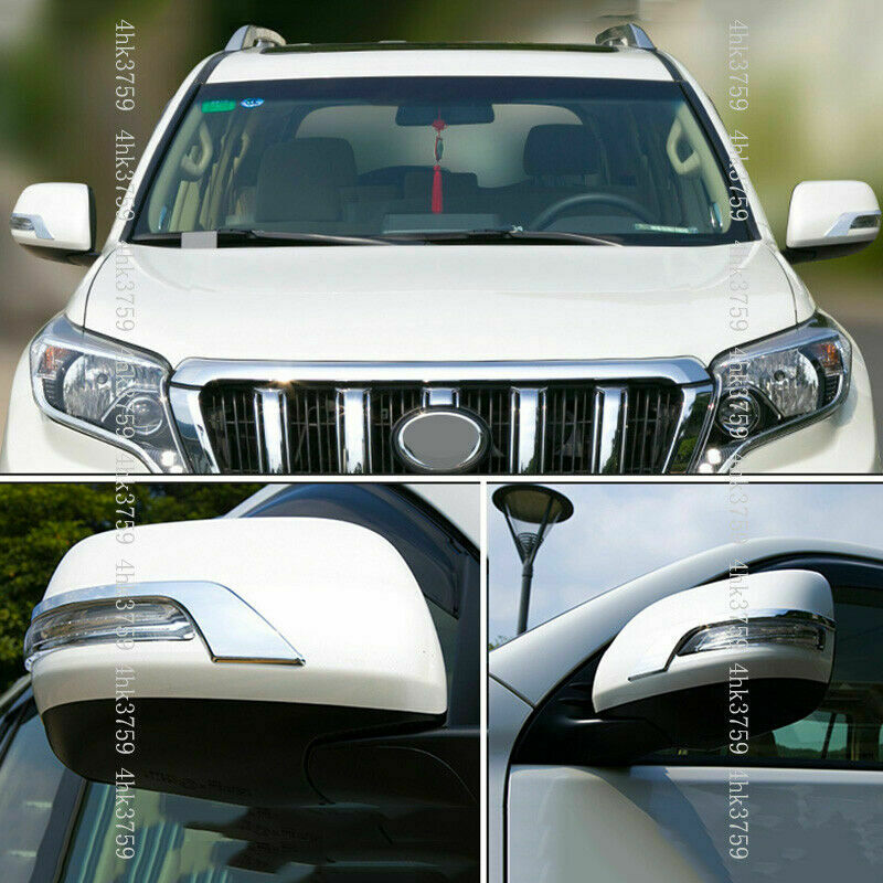for Toyota for Land Cruiser LC200 2016-2021 Chrome Rearview Mirror Side Cover Strips