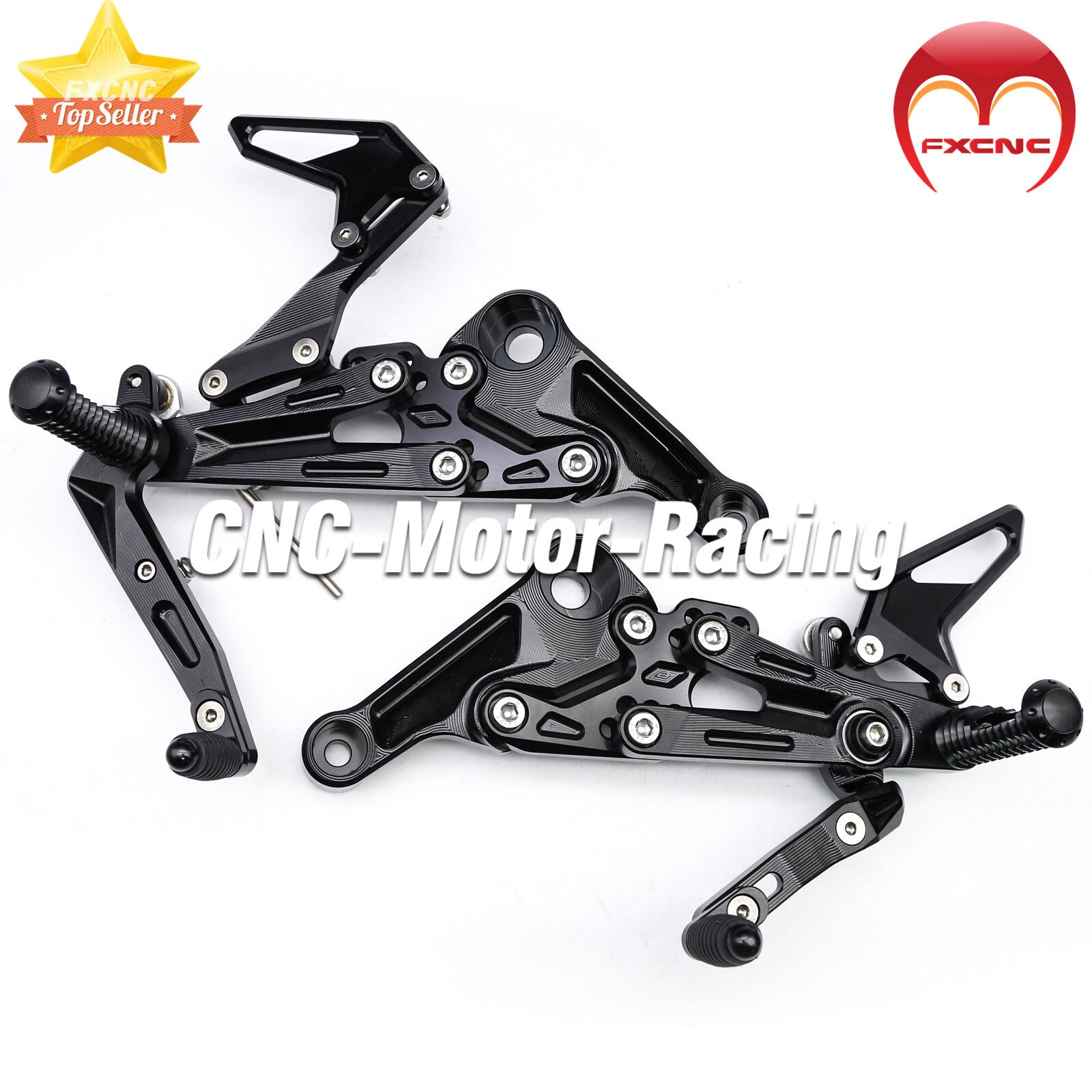 CNC geared footstool footstool and foot spike set suitable for RS660/Tuono 660 2021-2023