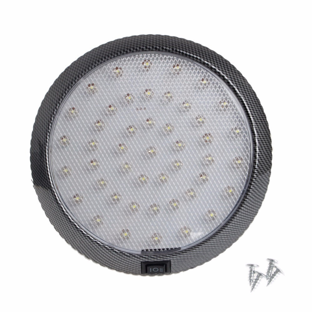 46LED Car Vehicle Interior Indoor Roof Ceiling Dome Light White Lamp Accessories