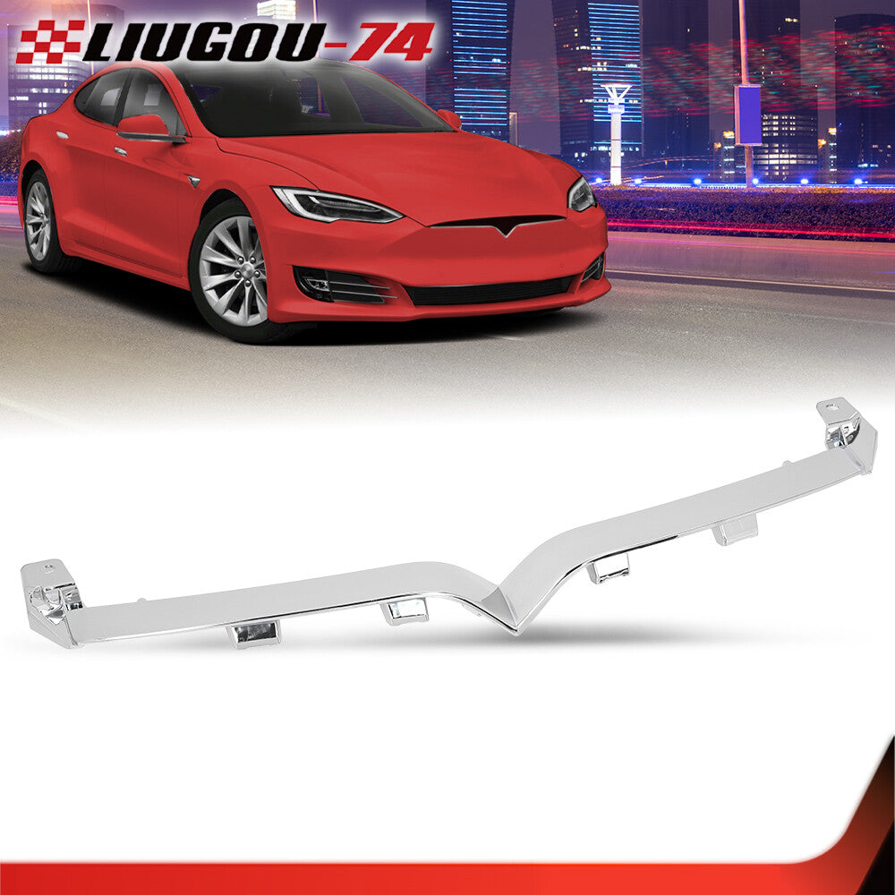 Suitable for 16-21 for Model S front upper for CHRome grille decorative molding 1065233-00-D- v