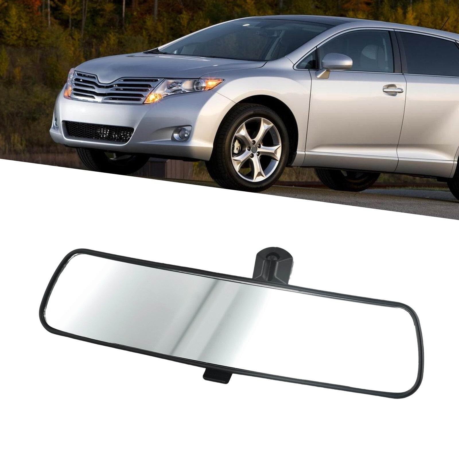 10 Inch Assisting Mirror Large Clear Anti-Glare Proof Panoramic Rear View Mirror v