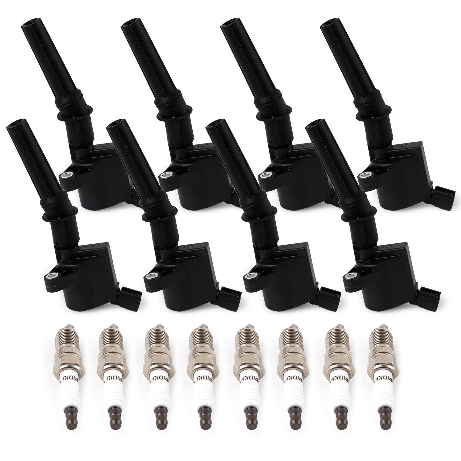 8Pcs Ignition Coils + Spark Plugs For 03-05 for Ford E-150 Club Wagon 4.6L/5.4L V8