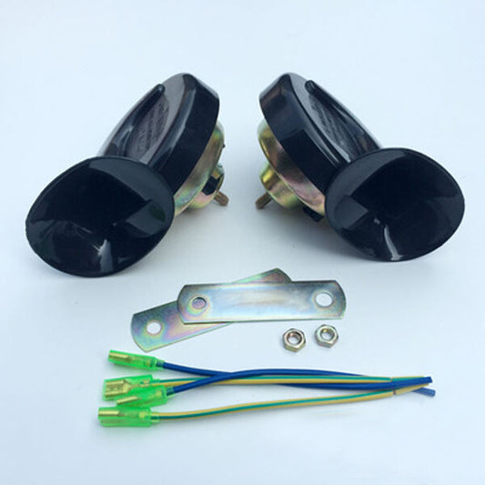 US 2¡ÁLoud Dual-tone Snail Electric Horn 12V 110 dB Car Truck SUV Part v