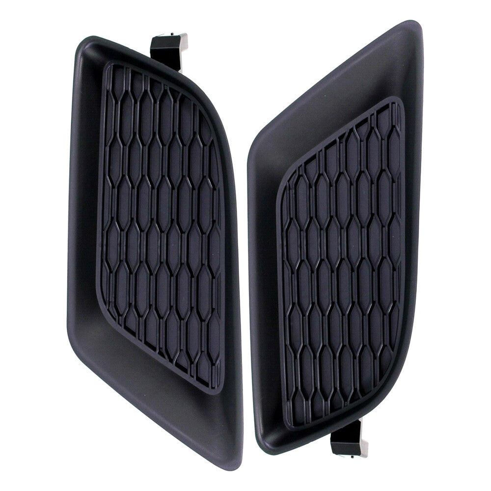 1 Pair Front Bumper Fog Light Cover Left Right Black for 2011-2014 for Charger Q
