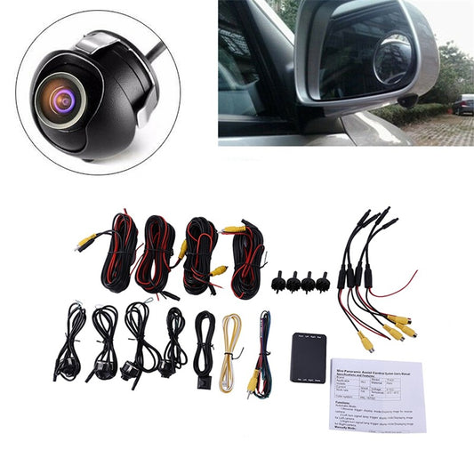 1/3 inch Car Parking Panoramic View Rearview 4 Way Camera Control Box 360 Degree