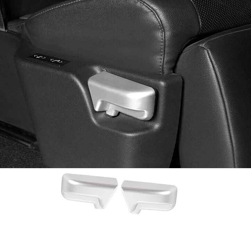 2P Matte Silver Rear for Seat Memory Switch Frame Cover Trim for Toyota for Sienna 21-24
