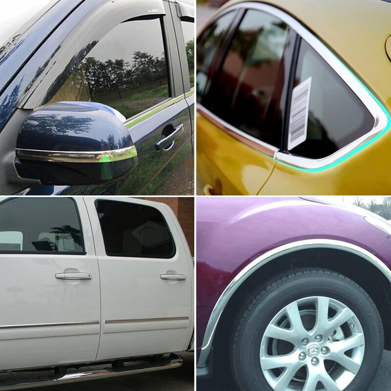 3-inch truck/car chrome-plated molded trim grille, window, and bumper parts - n