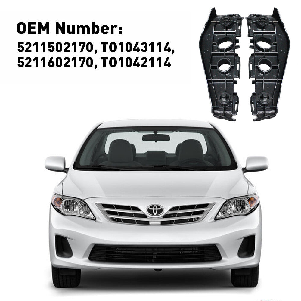 2 SFront left and right bumper brackets for 2011-2013 for Corolla n