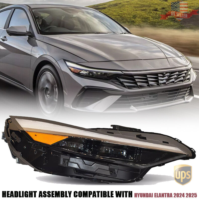 LED Headlight Assy RH Passenger Side For 2024-2025 for Hyundai for Elantra 92012-AA740