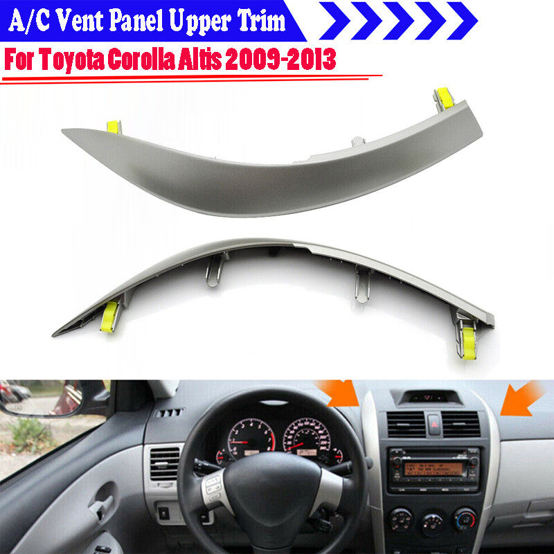 Suitable for 2009-2013 for Toyota for Corolla center dashboard air conditioning socket ventilation panel strip trim