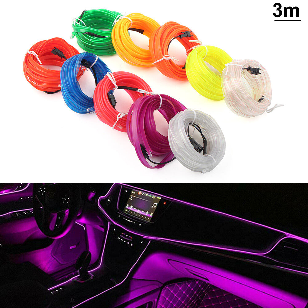 Car Interior LED Strip Lights Decoration Atmosphere Light Lamp Accessories