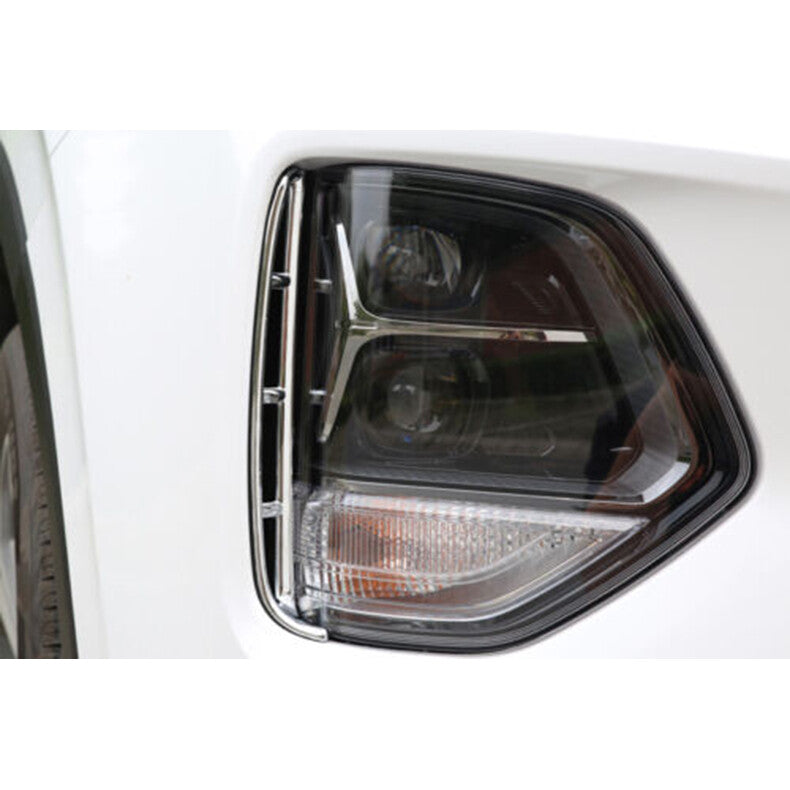 Chrome Front bumper Fog lamp Air Inlet Cover Trim for Hyundai Santa Fe 2019-2020