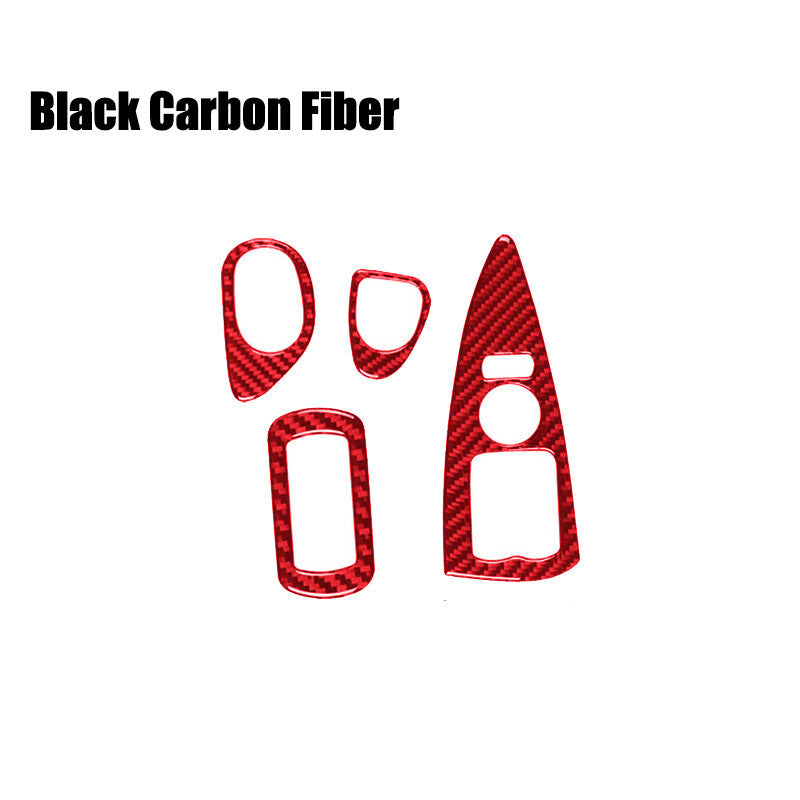 Carbon fiber window regulator panel decorative sticker for Corvette C6 05-13- n