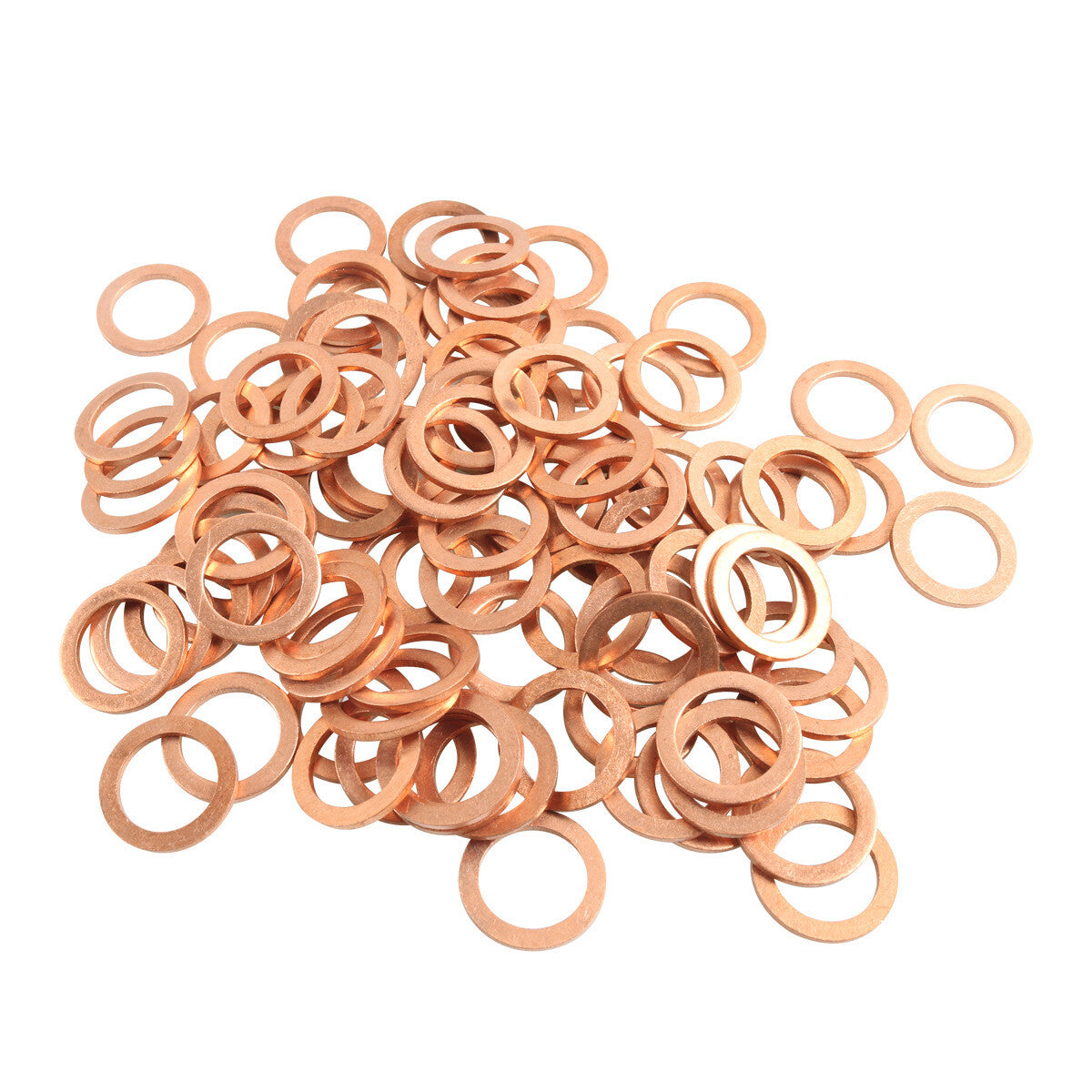50-piece pack of copper oil drain plug gaskets for washing machines (007603-014106) suitable for n