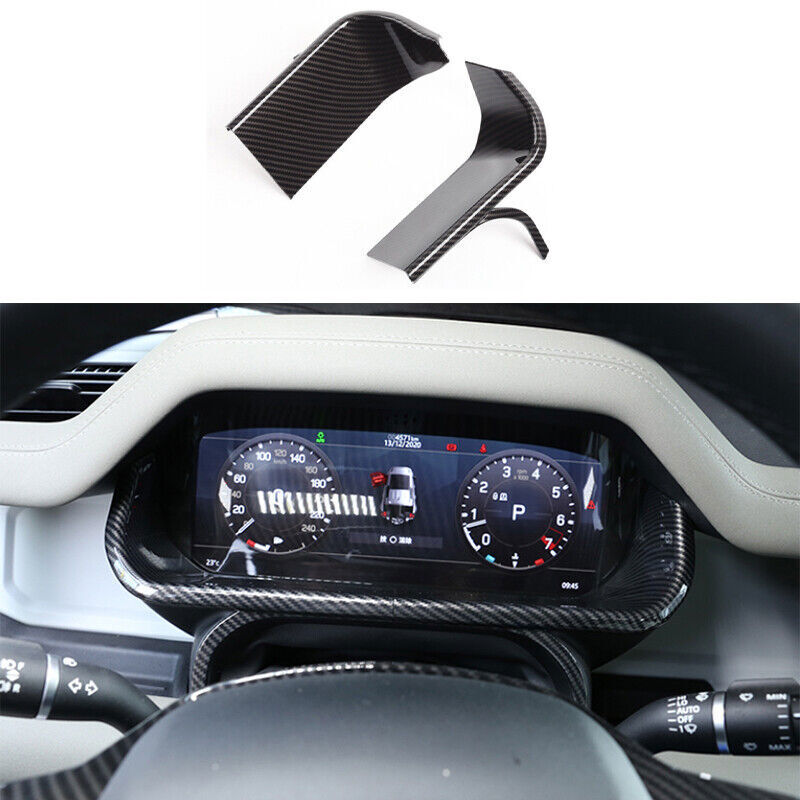 for Land Rover for Defender ABS Carbon Dashboard Panel Frame Cover Trim 2023-2024 n