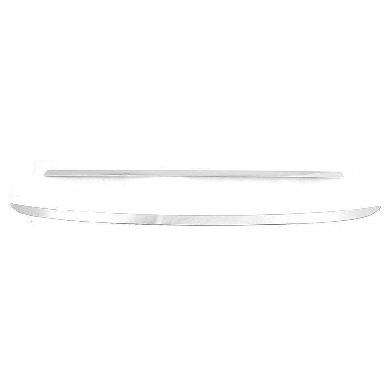 Stainless Rear Door Trunk Lid Tailgate Strip Trim 2x 18-21 For Model 3 B n