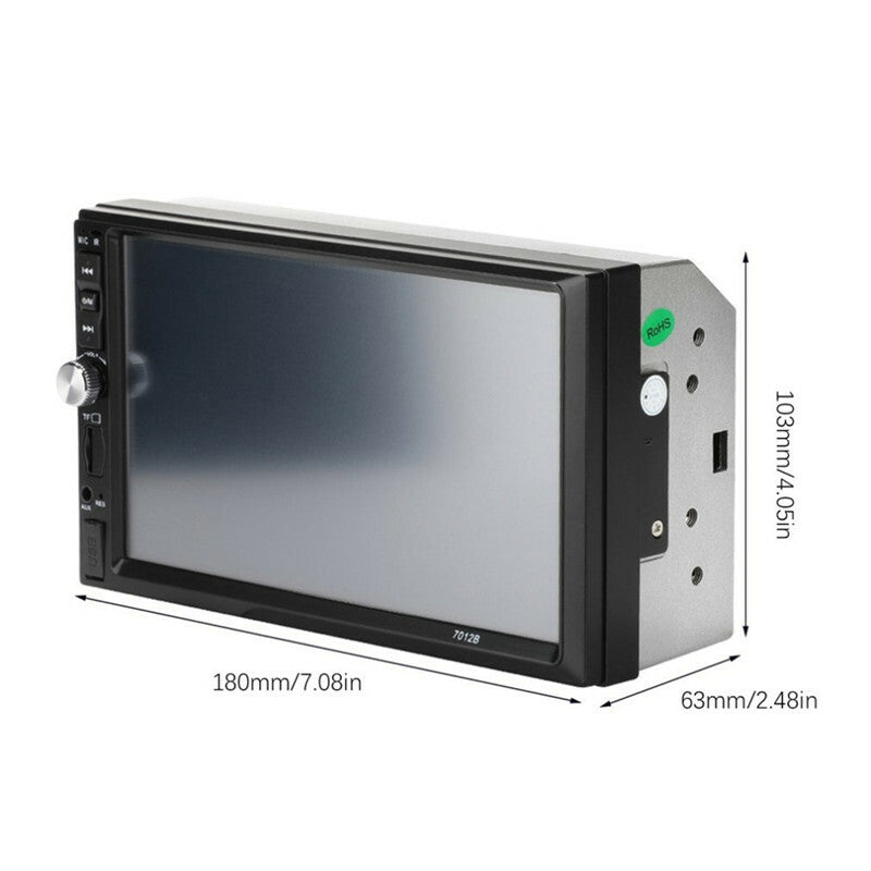 2 Din Car Radio Bluetooth 7 Touch Screen Stereo FM Audio Stereo MP5 Player USB