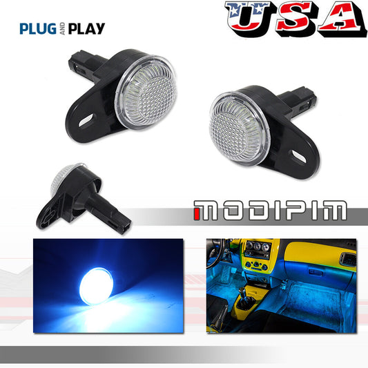Suitable for 1999-2019 for Jeep for Dodge for RAM Internal Polite Light Ice Blue New Pair Set- v