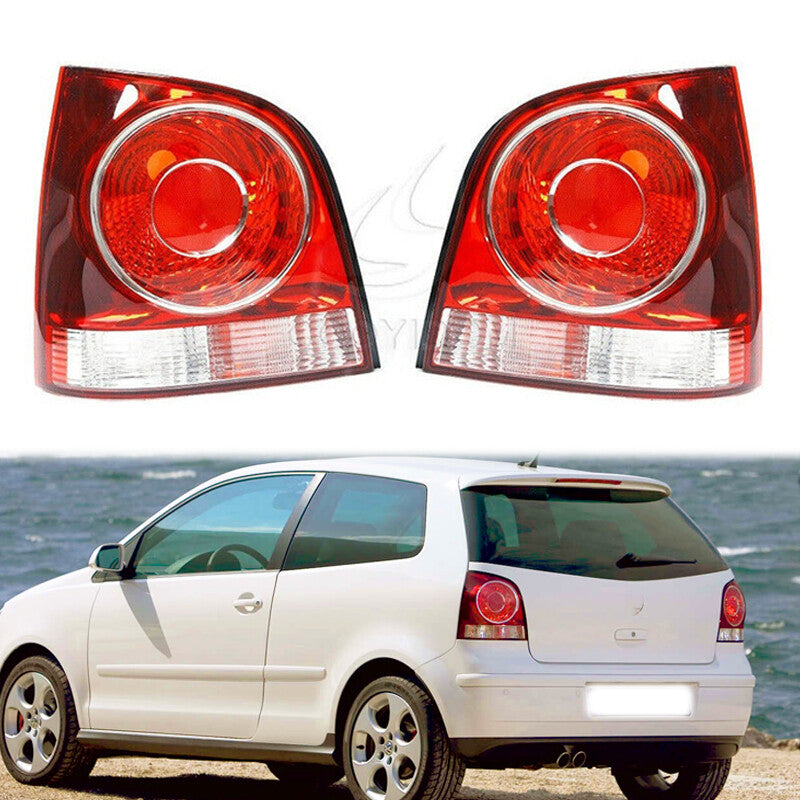 1Pair Rear Tail Light Tail Lamp shell for Volkswagen Polo 2006-2010 Left Right