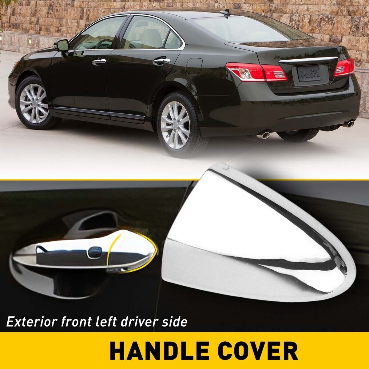 Front drive side LH chrome door handle key cover for 2007-2017 for Lexus LS460 n