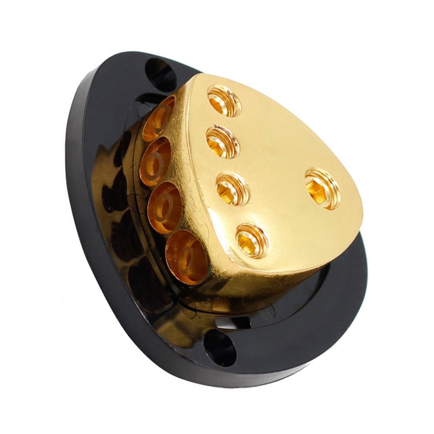 4-Way 14GA Input to 48GA Output Car Audio Power Ground Distribution Block