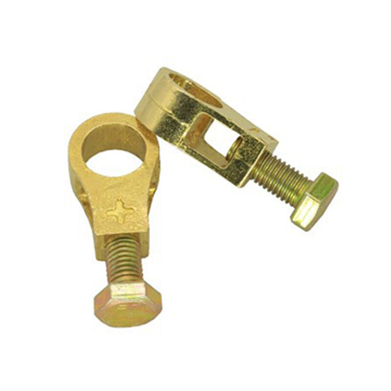 2¡Á Pure Brass Heavy Duty Auto Battery Top Post Cable Terminals Wire Connectors v