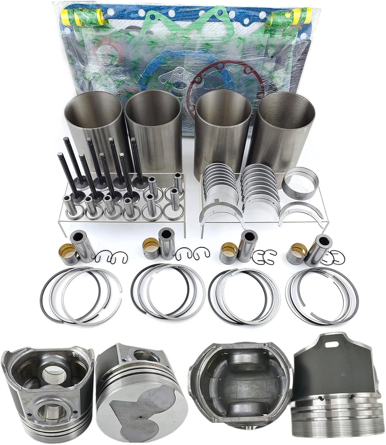 8-Piece Piston Ring Set Mast 84.5 mm KS for Audi RS4 R8 4.2L FSI BNS BYH 077198151J 18173 B
