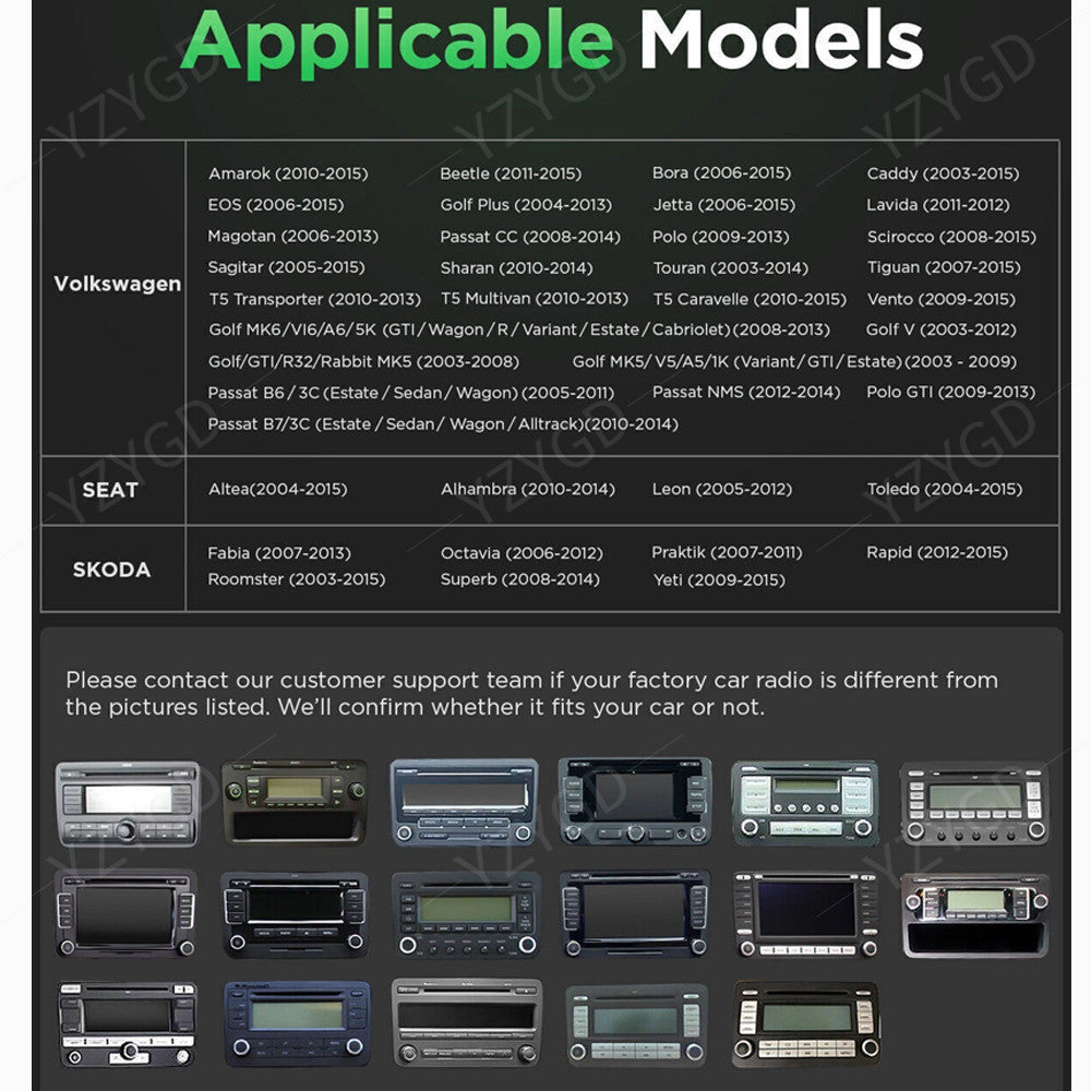 for Volkswagen for Passat Wagon 2010-2014 Stereo Carplay Car Radio Screen GPS Navi