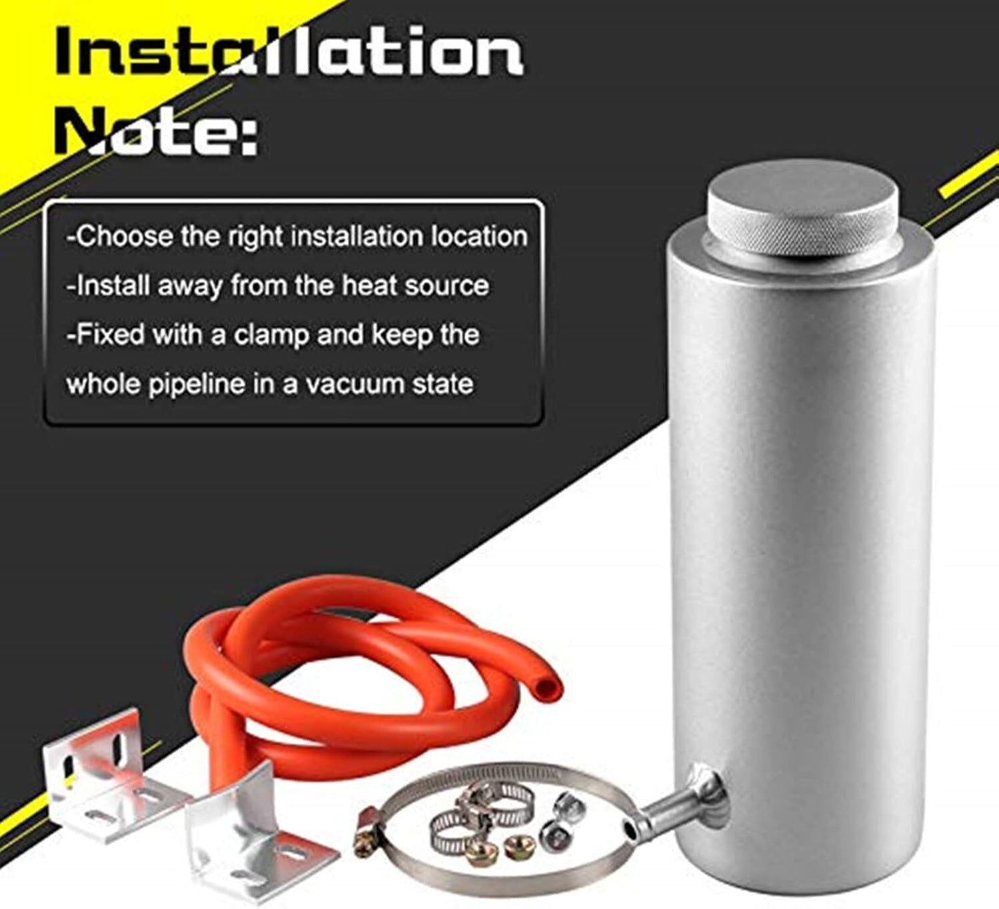 800ml Automotive Radiator Coolant Overflow Reservoir Oil Capture Bottle - Aluminum Universal