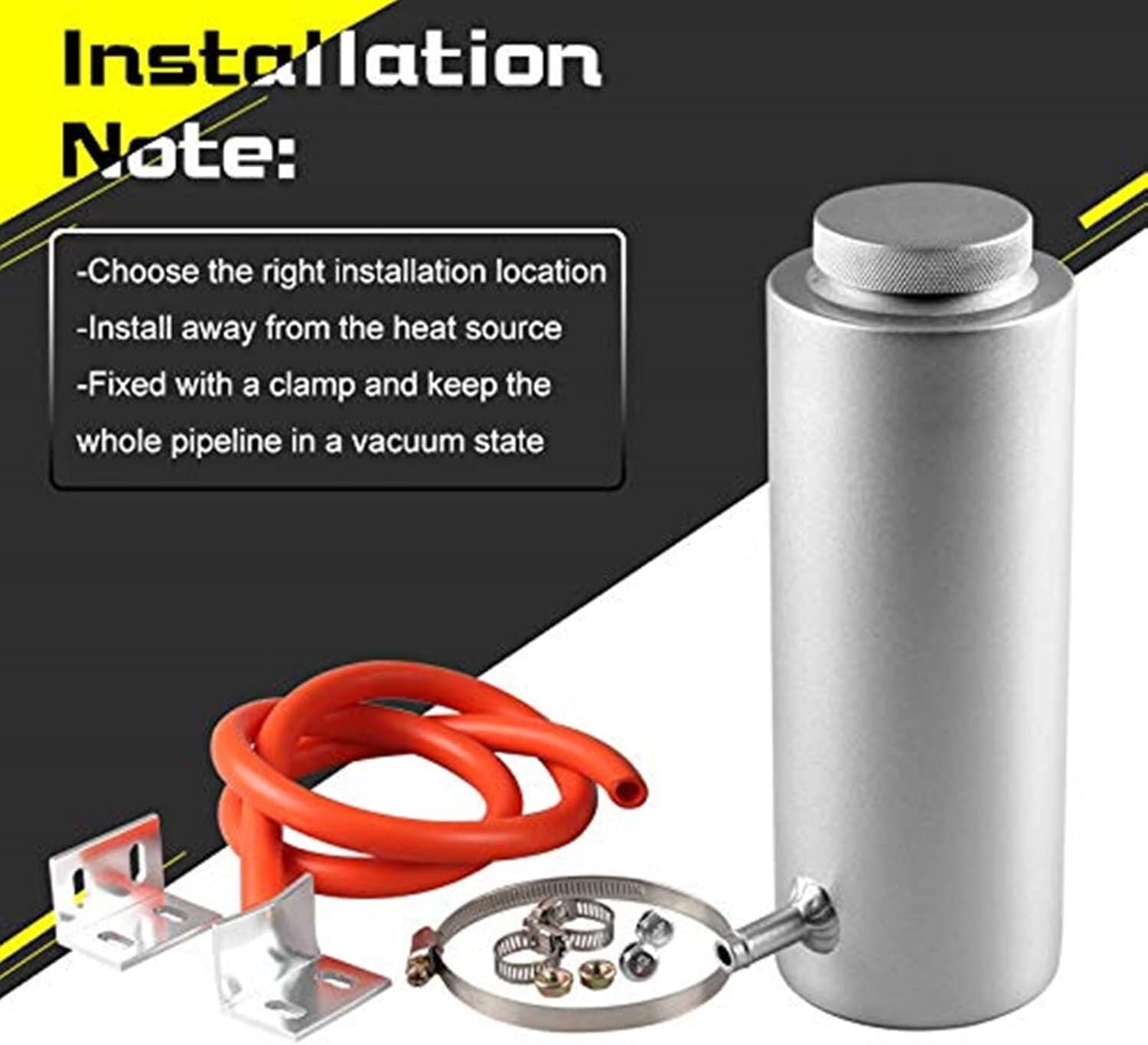 800ml Automotive Radiator Coolant Overflow Reservoir Oil Capture Bottle - Aluminum Universal