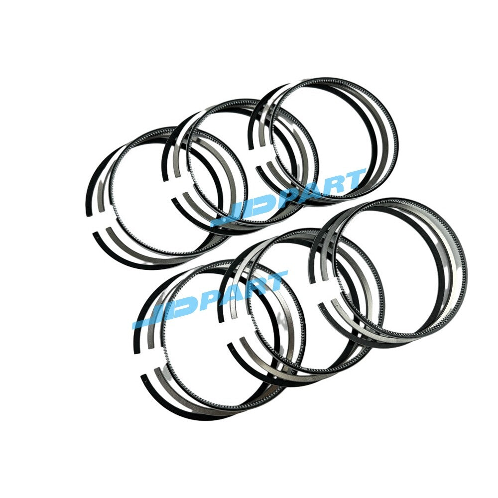 6-piece set of 23430-84410 piston rings for Hyundai D6CB excavator engine parts