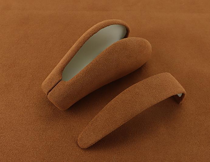 Fit for Porsche for Cayenne 04-09 Brown Alcantara Gear Shift Knob Shifter Lever Trim