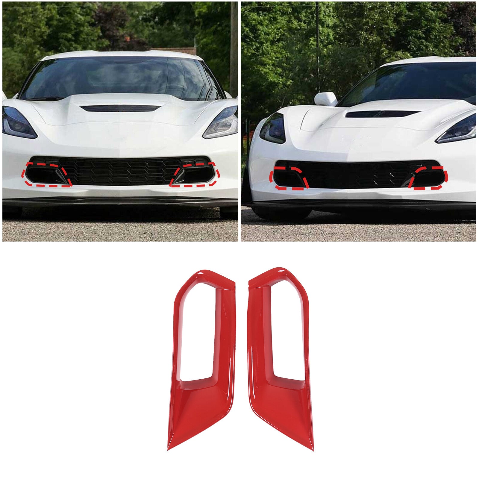 ABS Sport Red Side Vent Cover Trim for Toyota 86/ for Subaru BRZ 2022