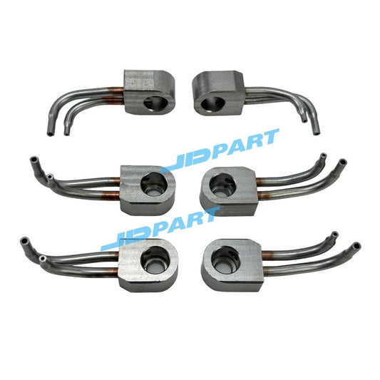 Suitable for Caterpillar 6-piece C13 oil cooling nozzles 2266478 2767222 Excavator parts -