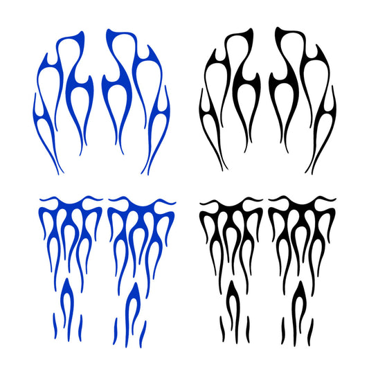 Universal Motorcycle for Ghost Flame Set Tank and Fender Decal Vinyl Sticker New Arrival v