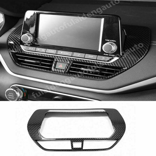 for Nissan Teana Altima 2019-2022 carbon fiber central console Navigation trim