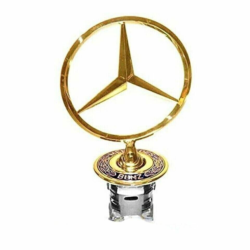 3D Star Cover Badge for Mercedes-Benz W210 W202 W203 C200 W211 Gold