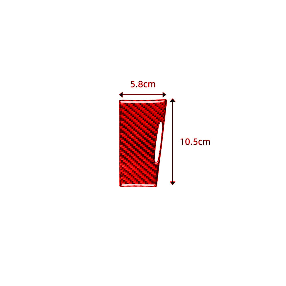 Red Carbon Fiber Interior Ashtray Panel Cover Trim for Lexus CT200h 2011-2017
